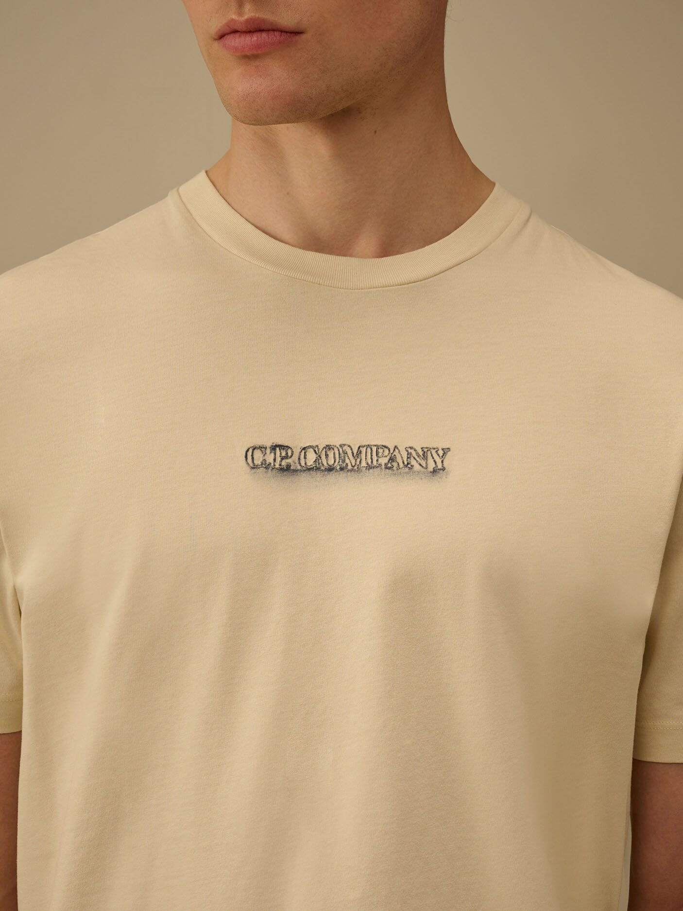 C.P. COMPANY — Футболка 24/1 Jersey SS Logo Tee Frozen Dew
