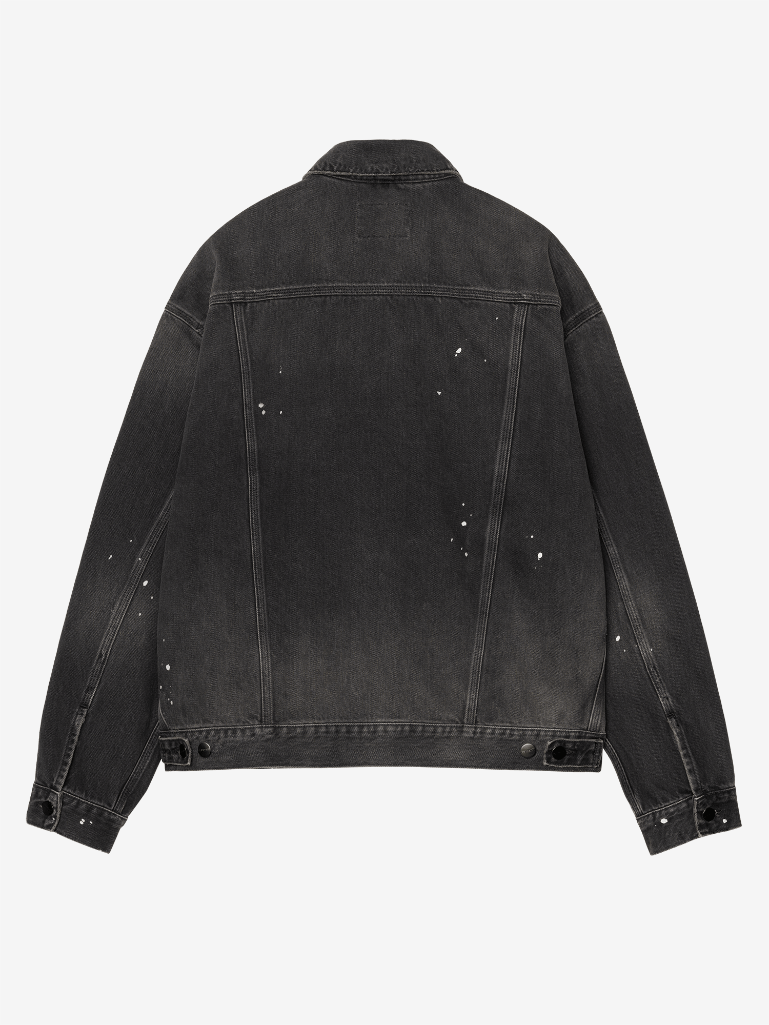 CARHARTT WIP — Куртка Helston Jacket Black (Destroy Wash, Splatter)