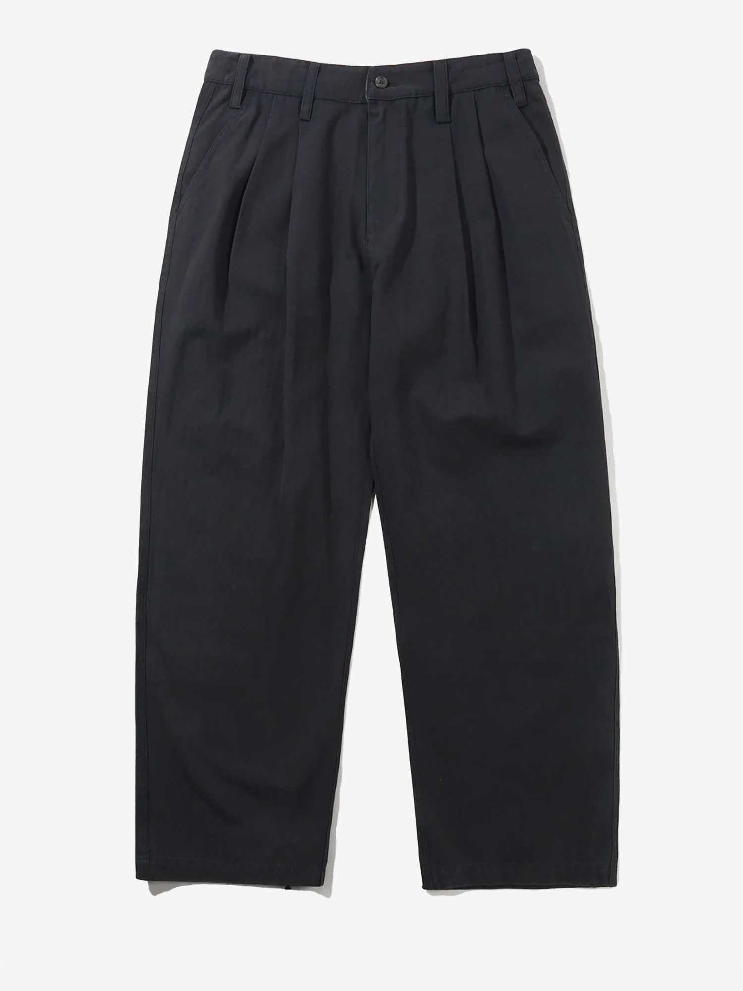 BUTTER GOODS — Штаны Pleated Trousers Washed Black