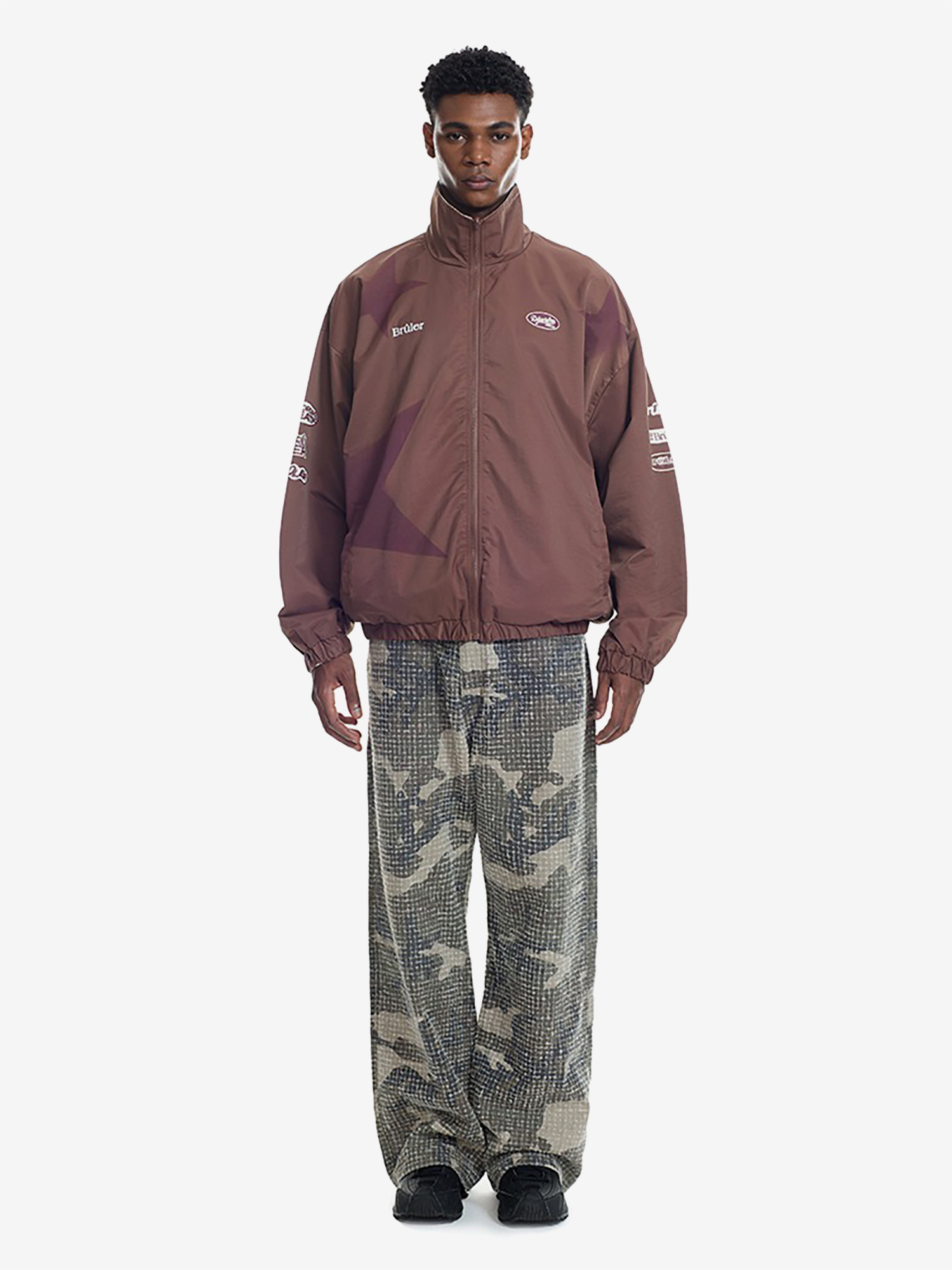 BRÛLER D’AMOUR — Куртка Double Face Track Jacket Regular Black