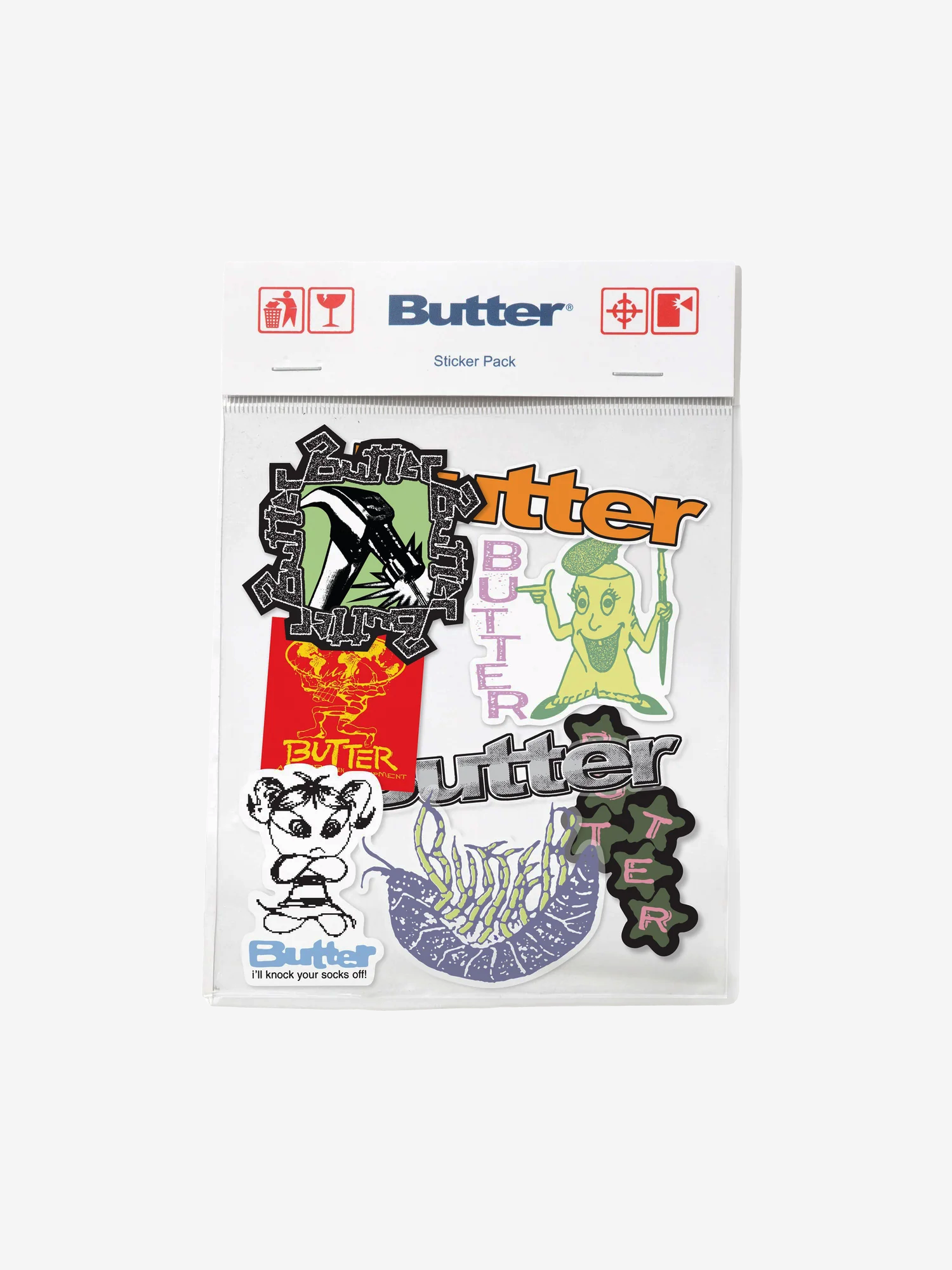 BUTTER GOODS — Стикерпак Q226 Sticker Pack Multicolor