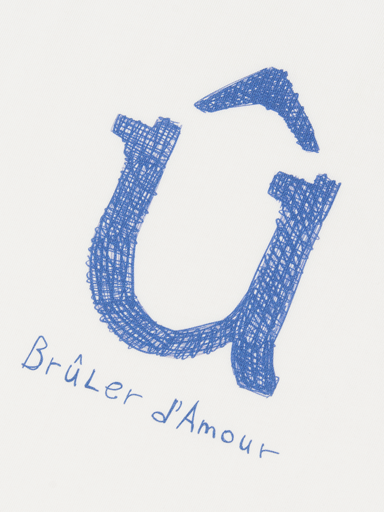 BRÛLER D’AMOUR — Футболка Û T-shirt White
