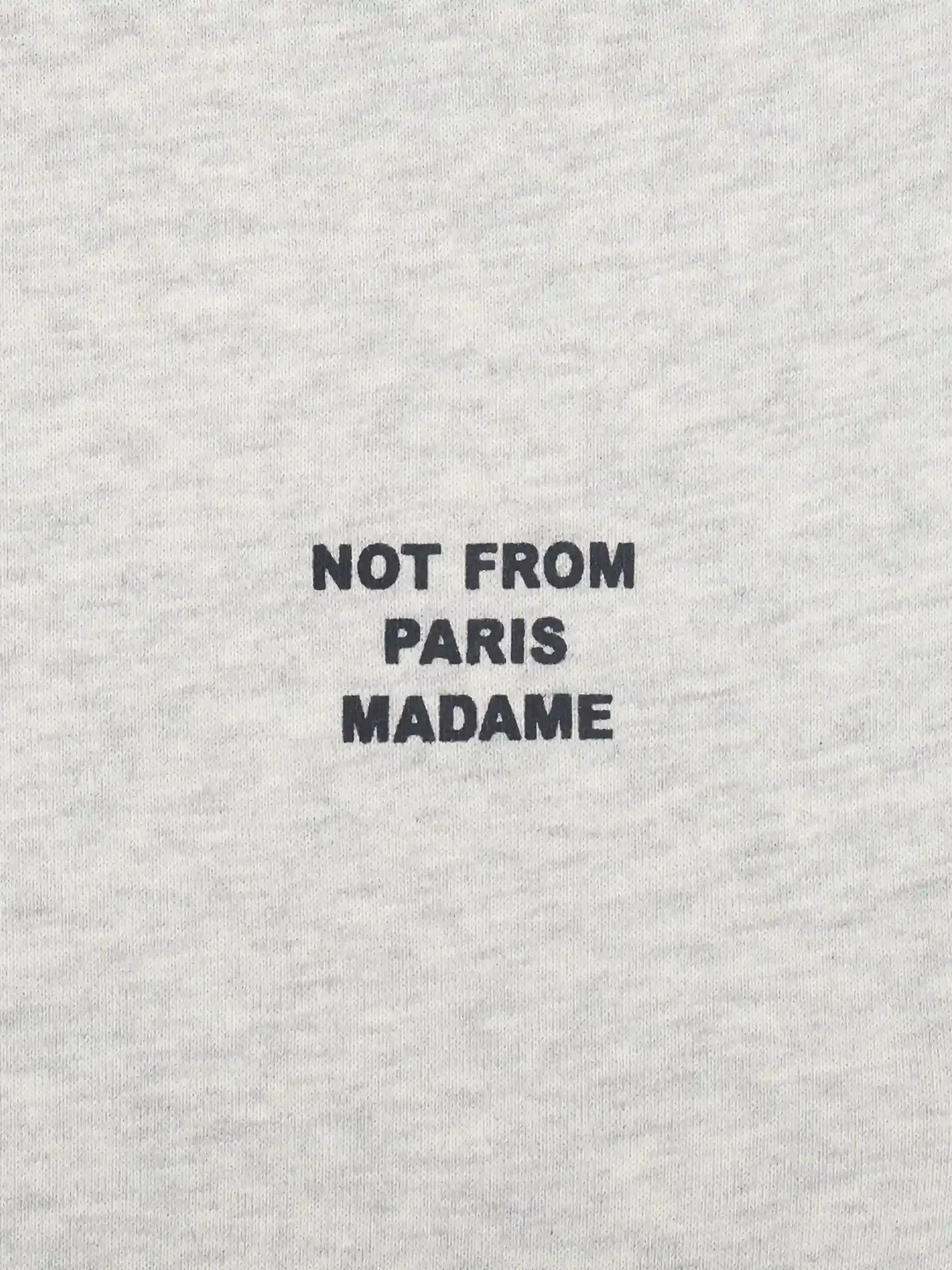 DRÔLE DE MONSIEUR — Худи Slogan ZIP Sweat Grey
