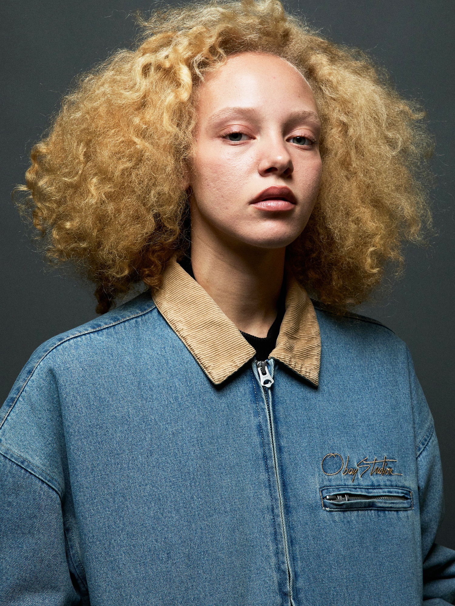 OBEY — Куртка W Ezra Workwear Jacket Heavy Vintage Indigo