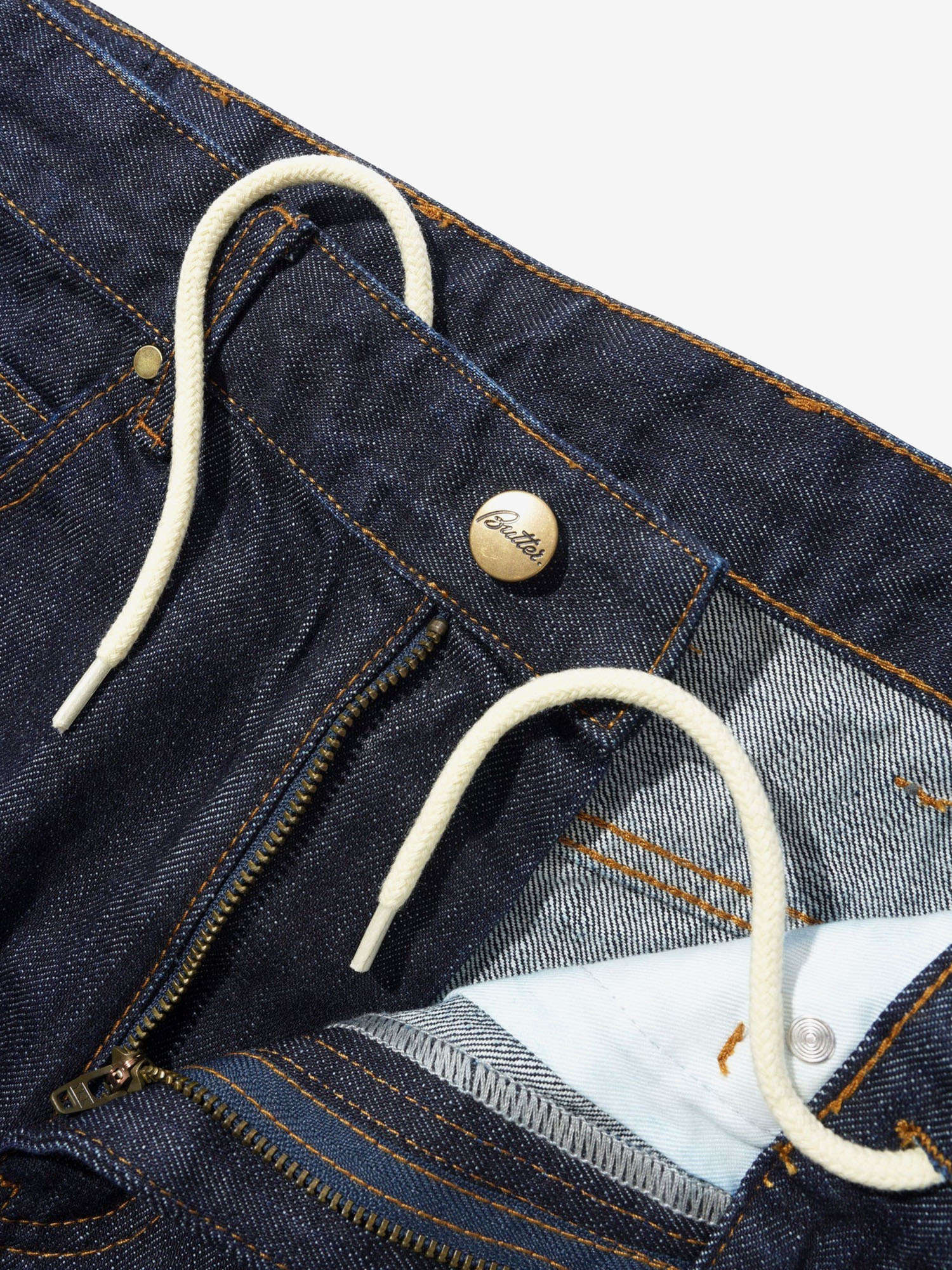 BUTTER GOODS — Джинсы Straight Leg Denim Jeans Selvedge Blue