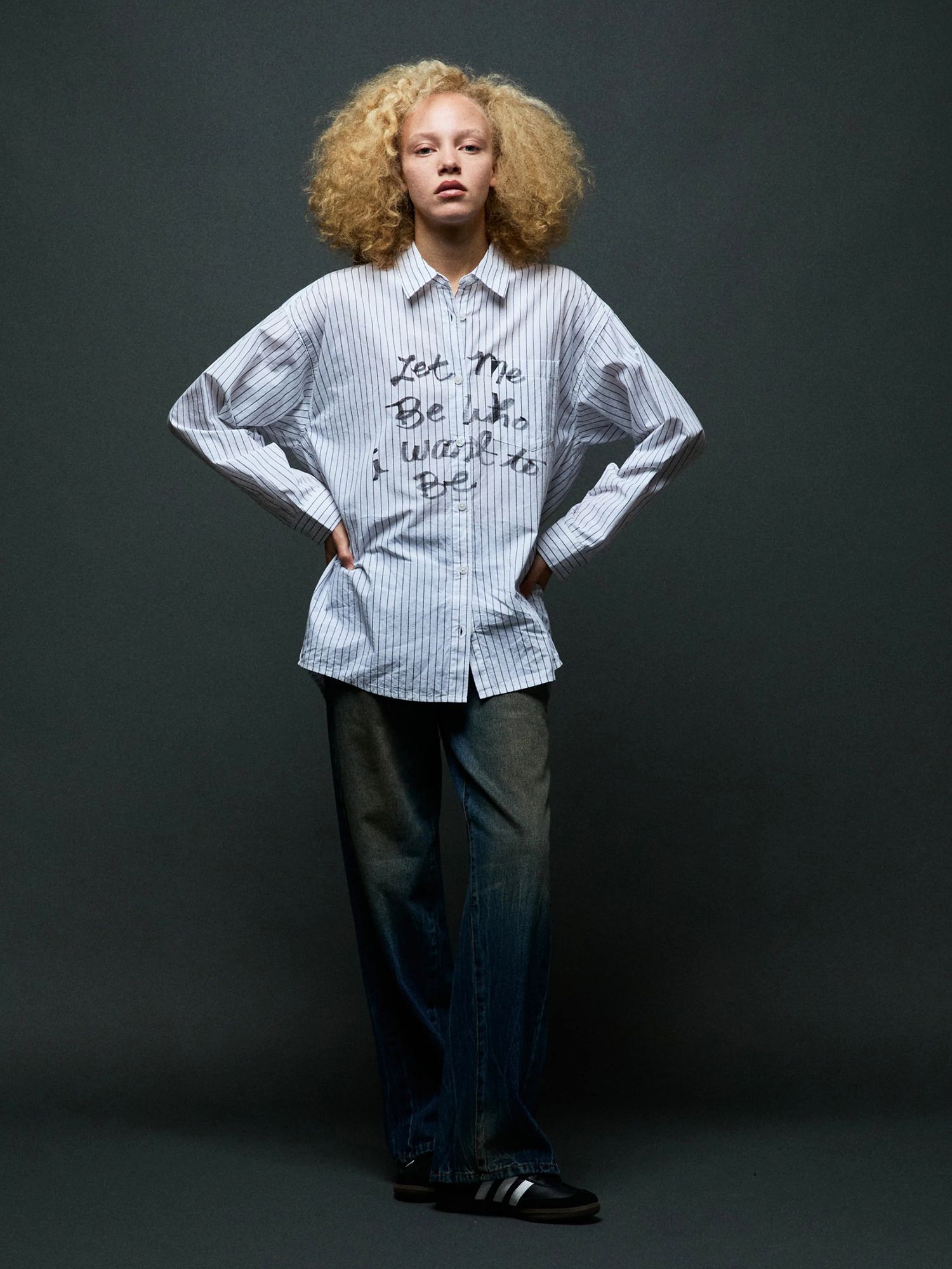 OBEY — Рубашка W Carlotta Stripe Shirt White Multi