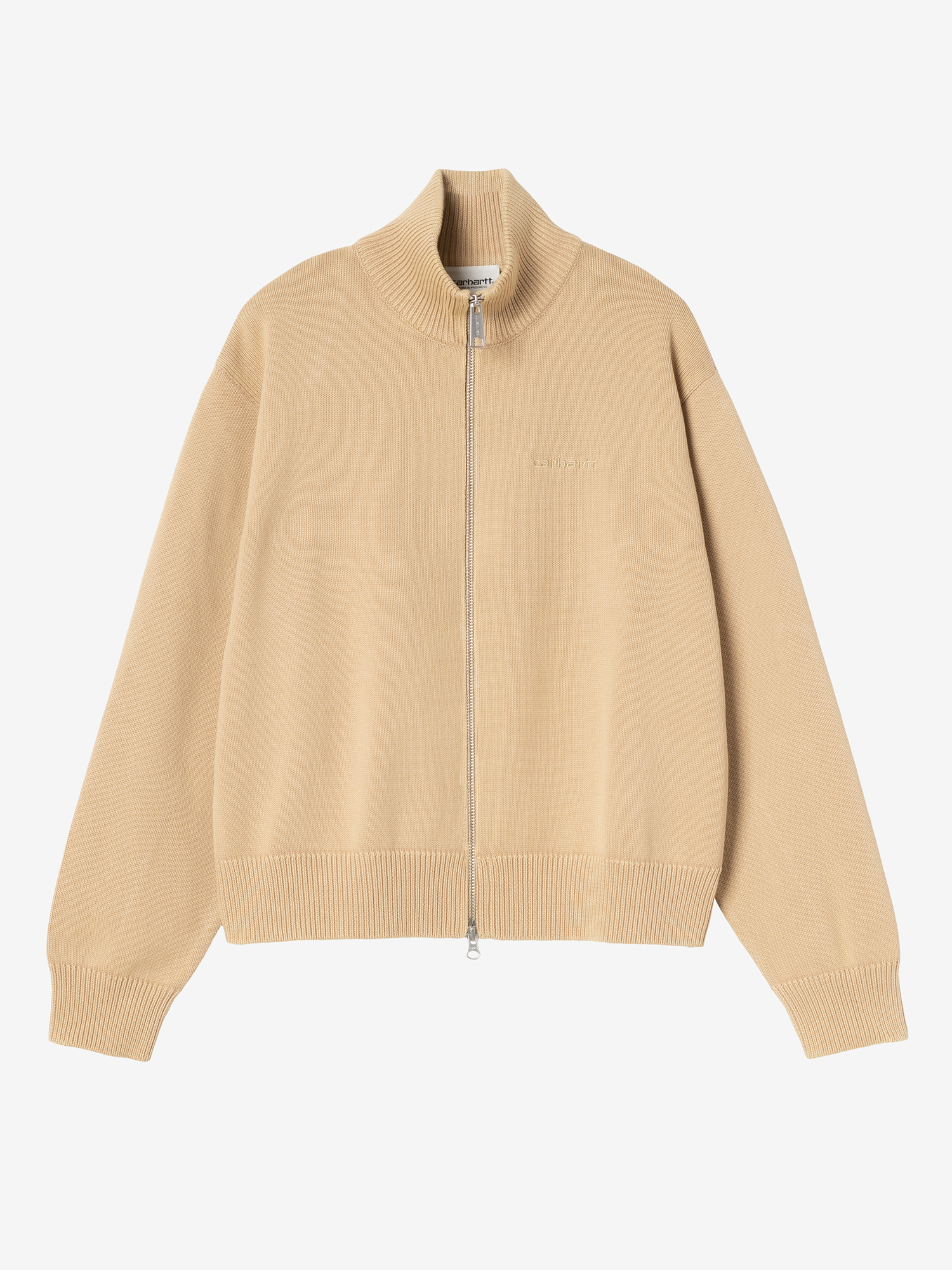CARHARTT WIP — Свитер вязаный Zip W Kori Sweater Dusty H Brown (Garment Dyed)