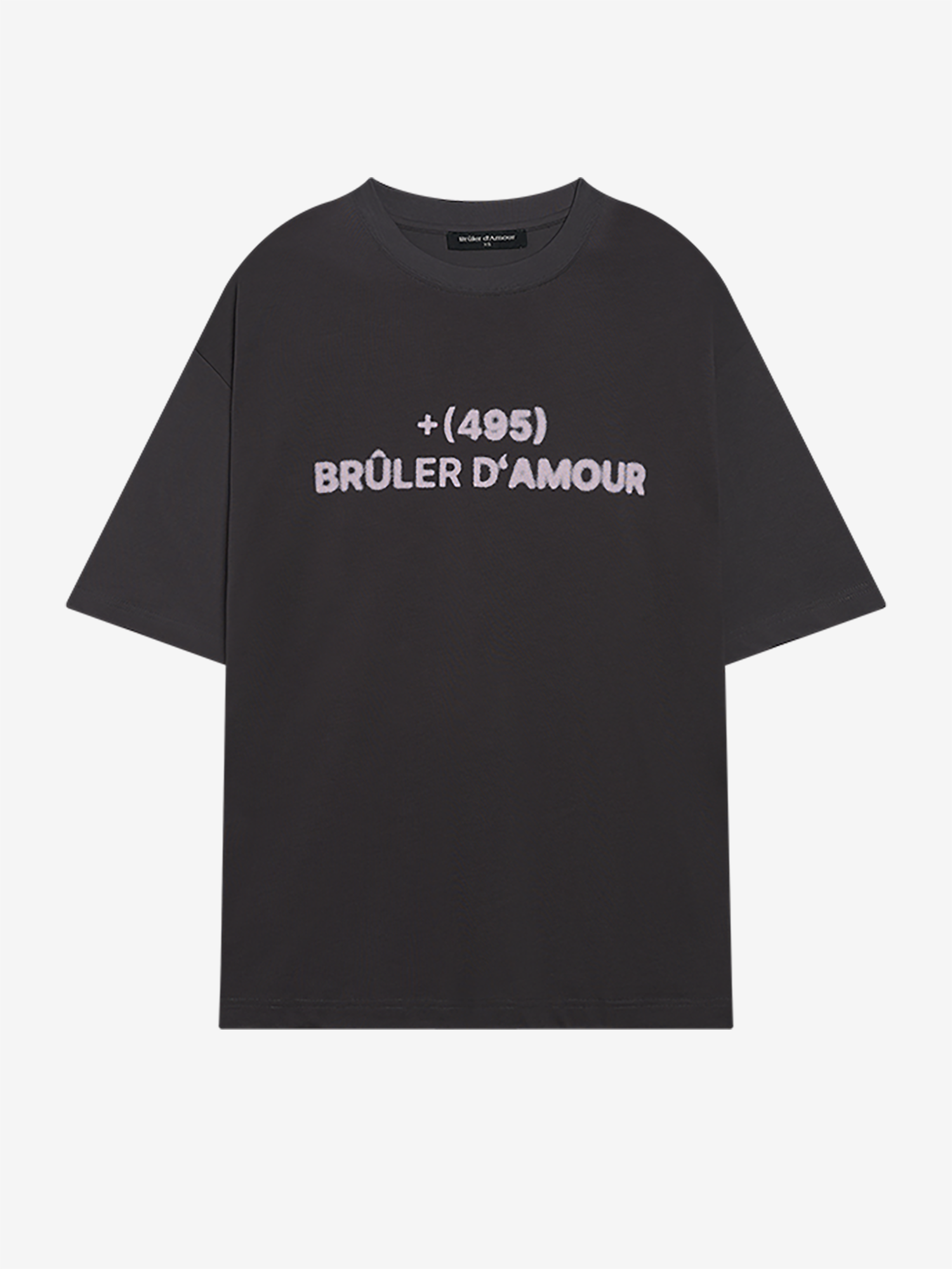 BRÛLER D’AMOUR — Футболка +495 Москва Black
