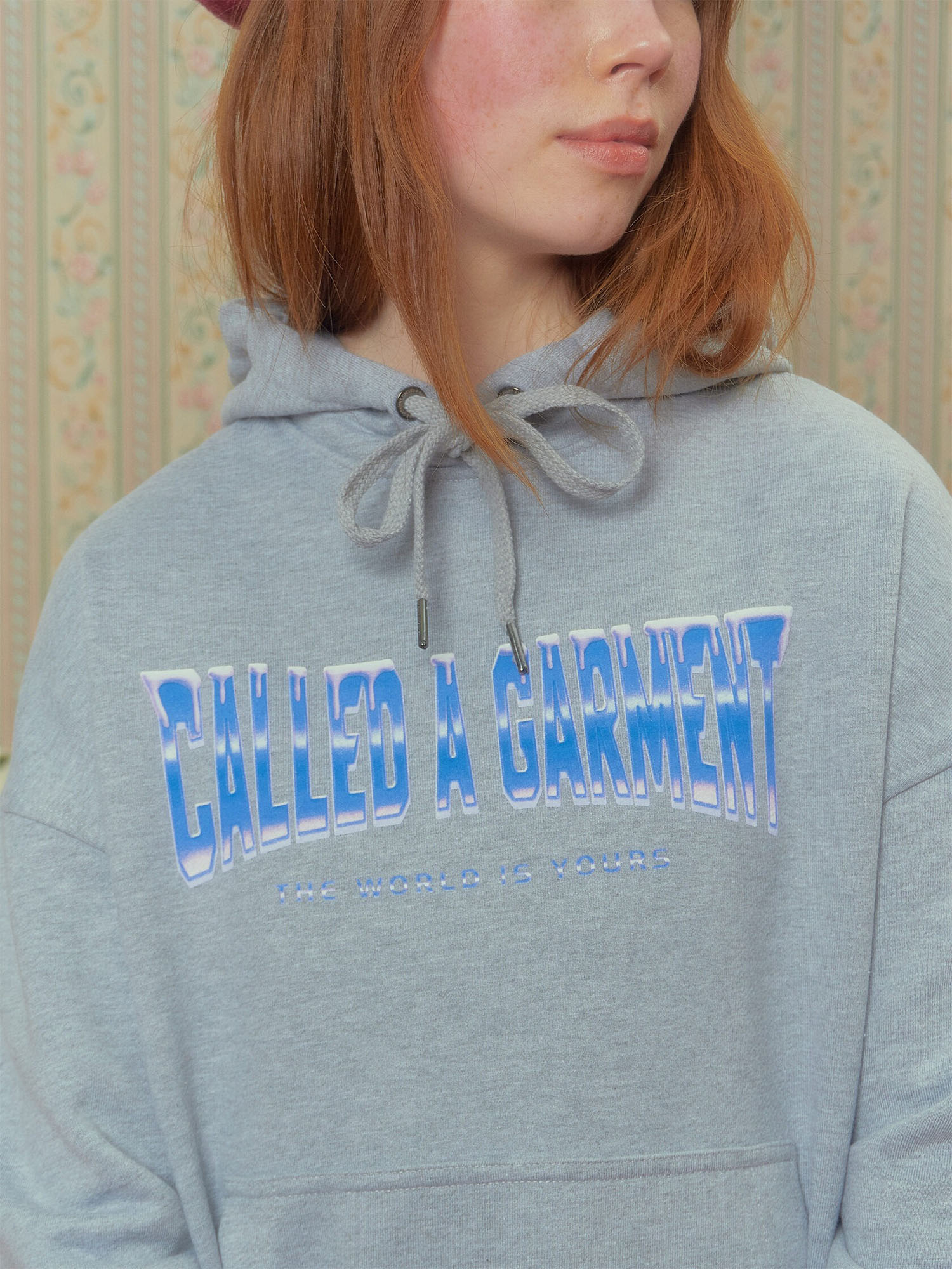 CALLED A GARMENT — Худи Frozen One Серый меланж