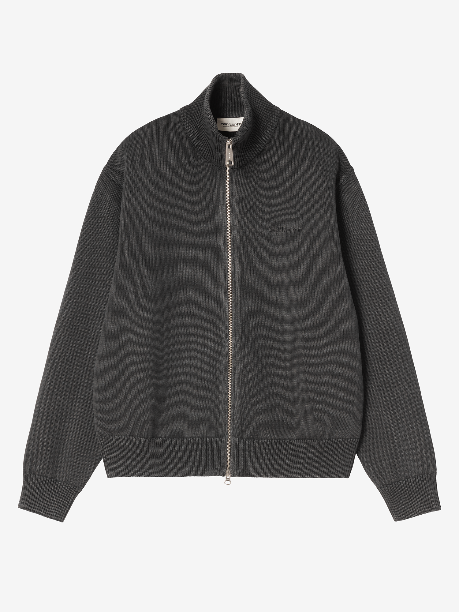 CARHARTT WIP — Свитер вязаный Zip W Kori Sweater Black (Garment Dyed)