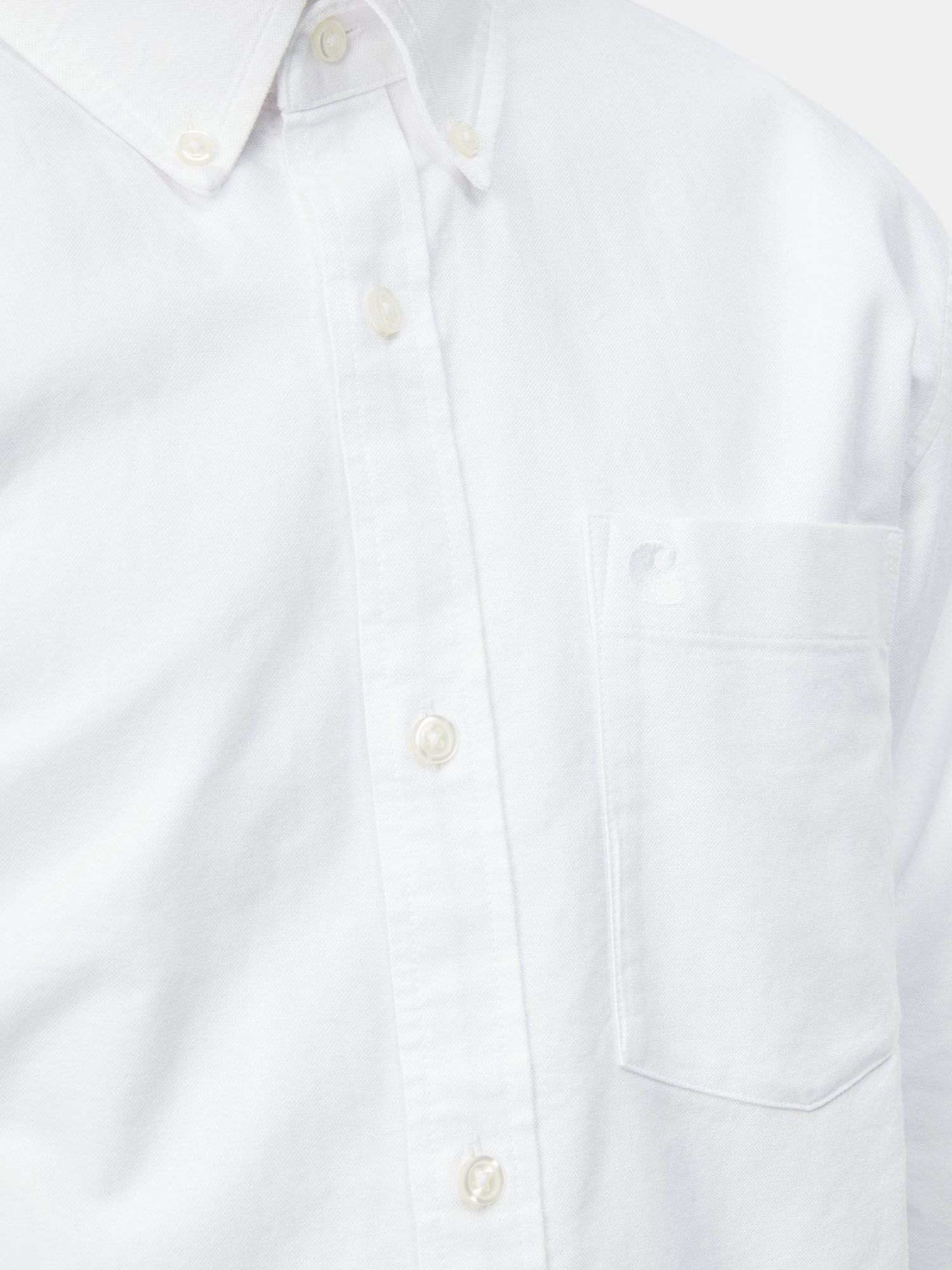 CARHARTT WIP — Рубашка L/S C-Logo White/White