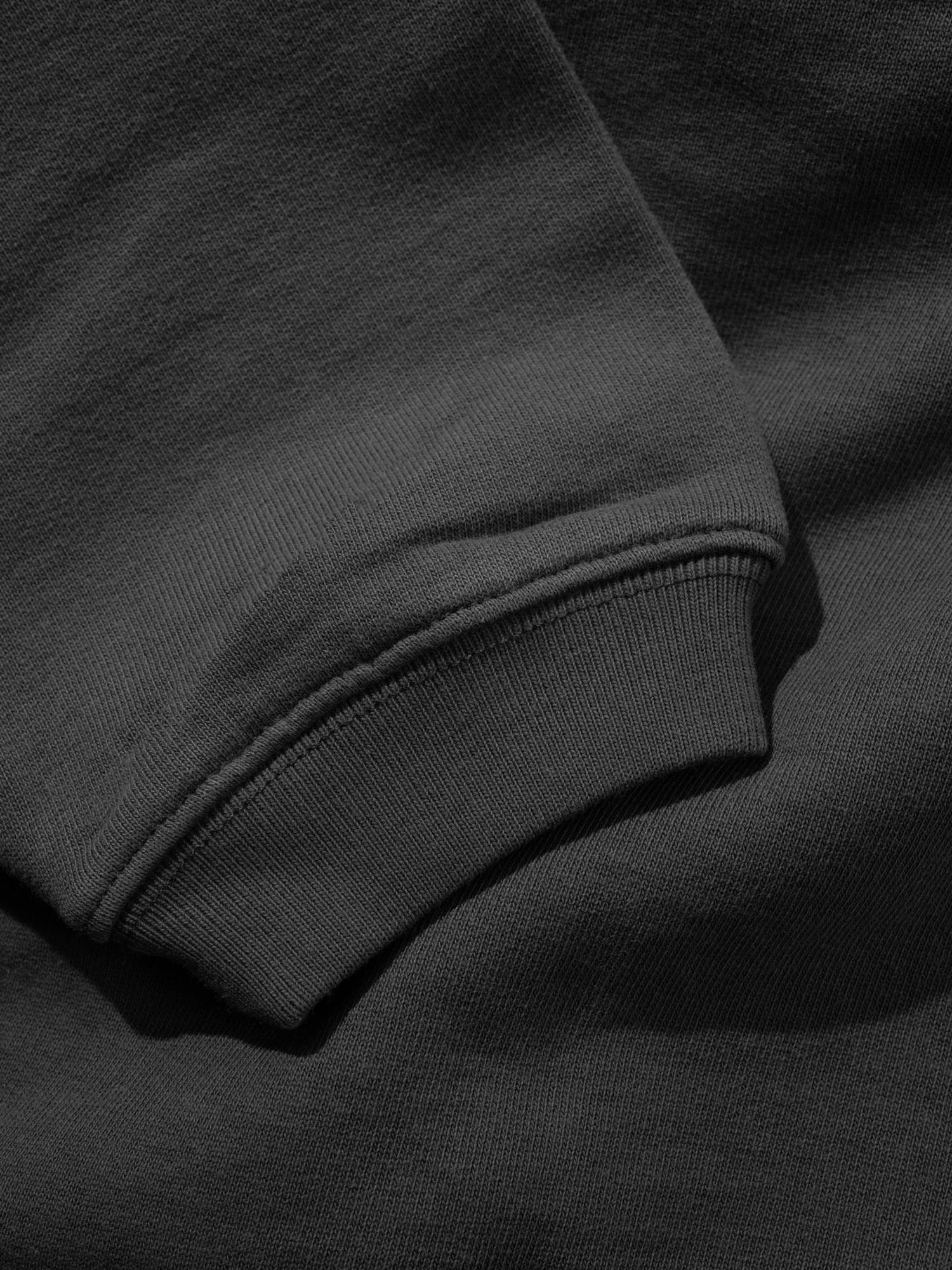 BUTTER GOODS — Свитшот Alpine 1/4 Zip Sweater Washed Black