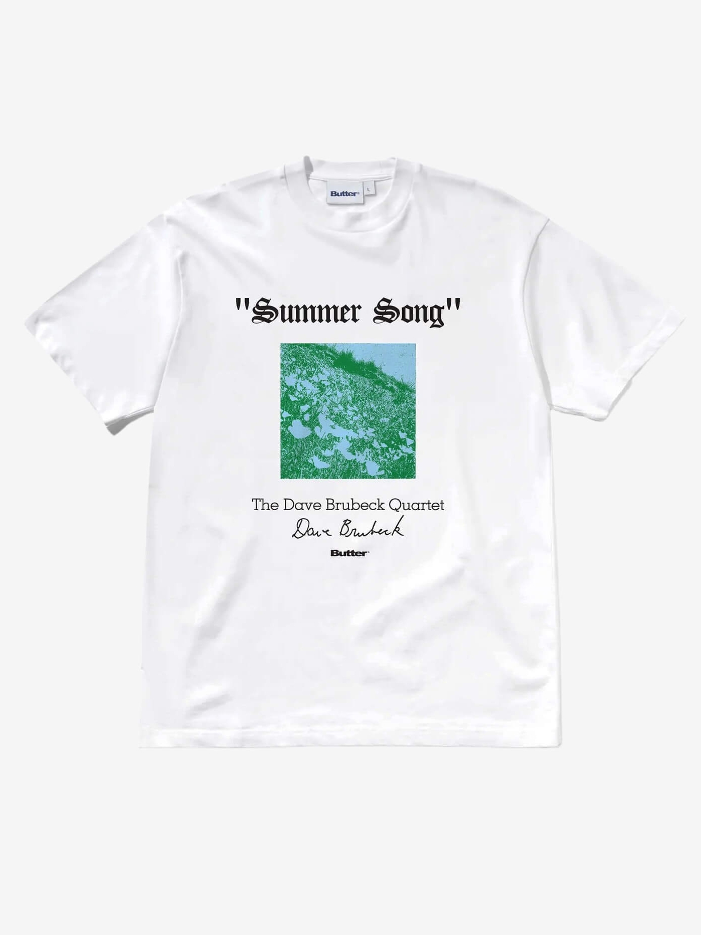 BUTTER GOODS — Футболка  Summer Song Tee White