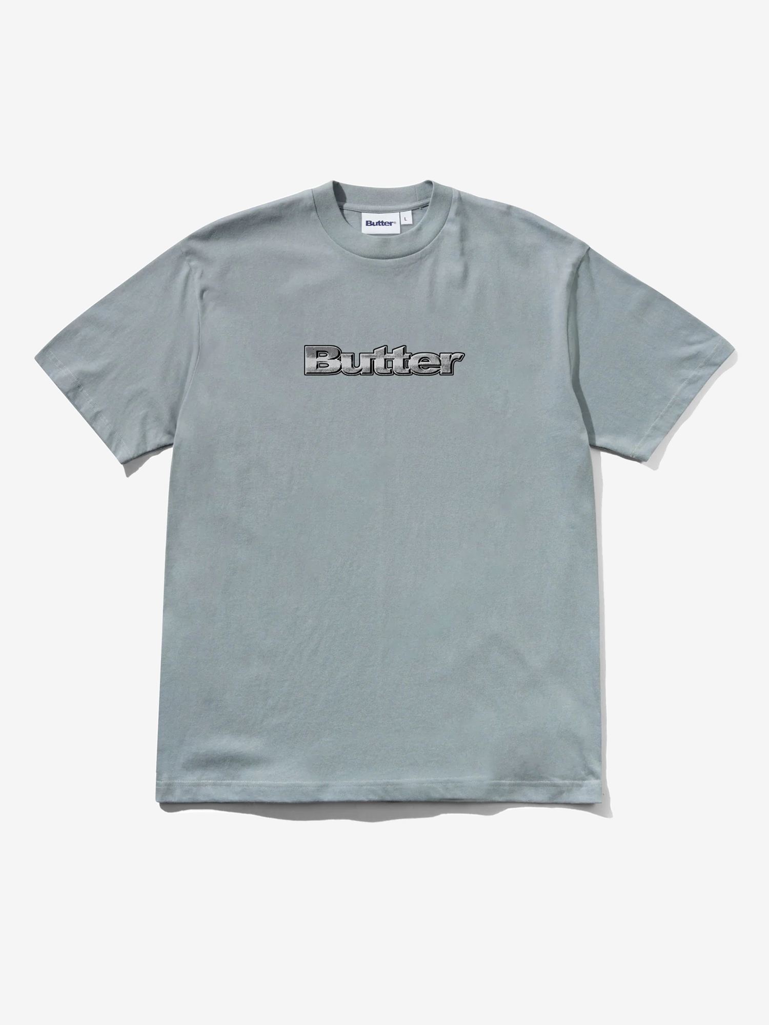 BUTTER GOODS — Футболка Alloy Logo Tee Dull Ocean