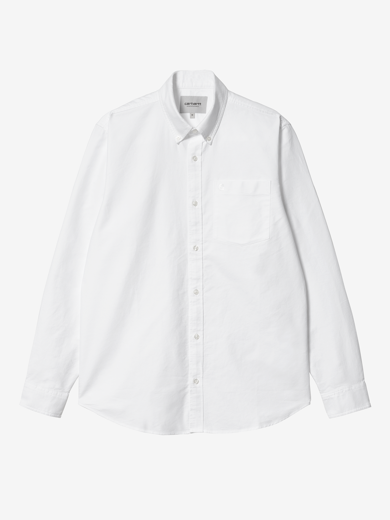 CARHARTT WIP — Рубашка L/S C-Logo White/White