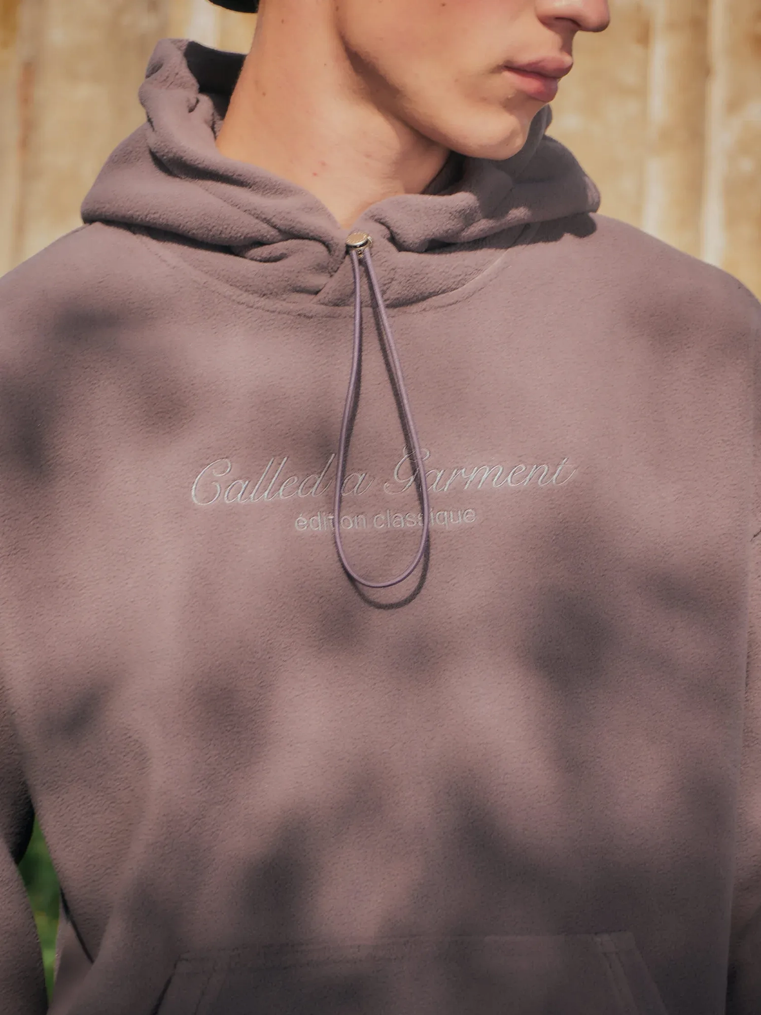 CALLED A GARMENT — Худи Classic CG Hoodie Серо-фиолетовый