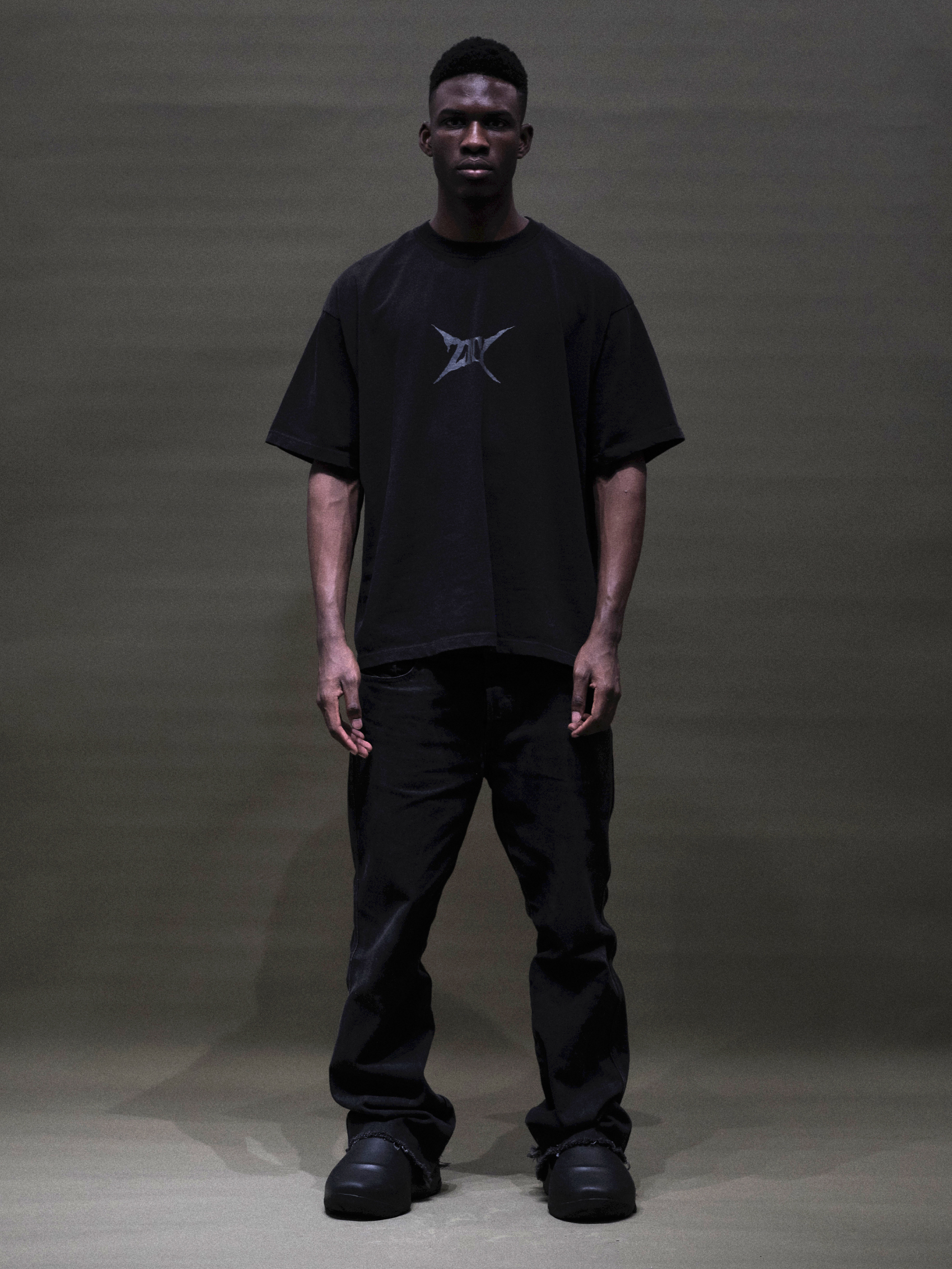 ZNY — Футболка Skull Washed Tee FW26 Black