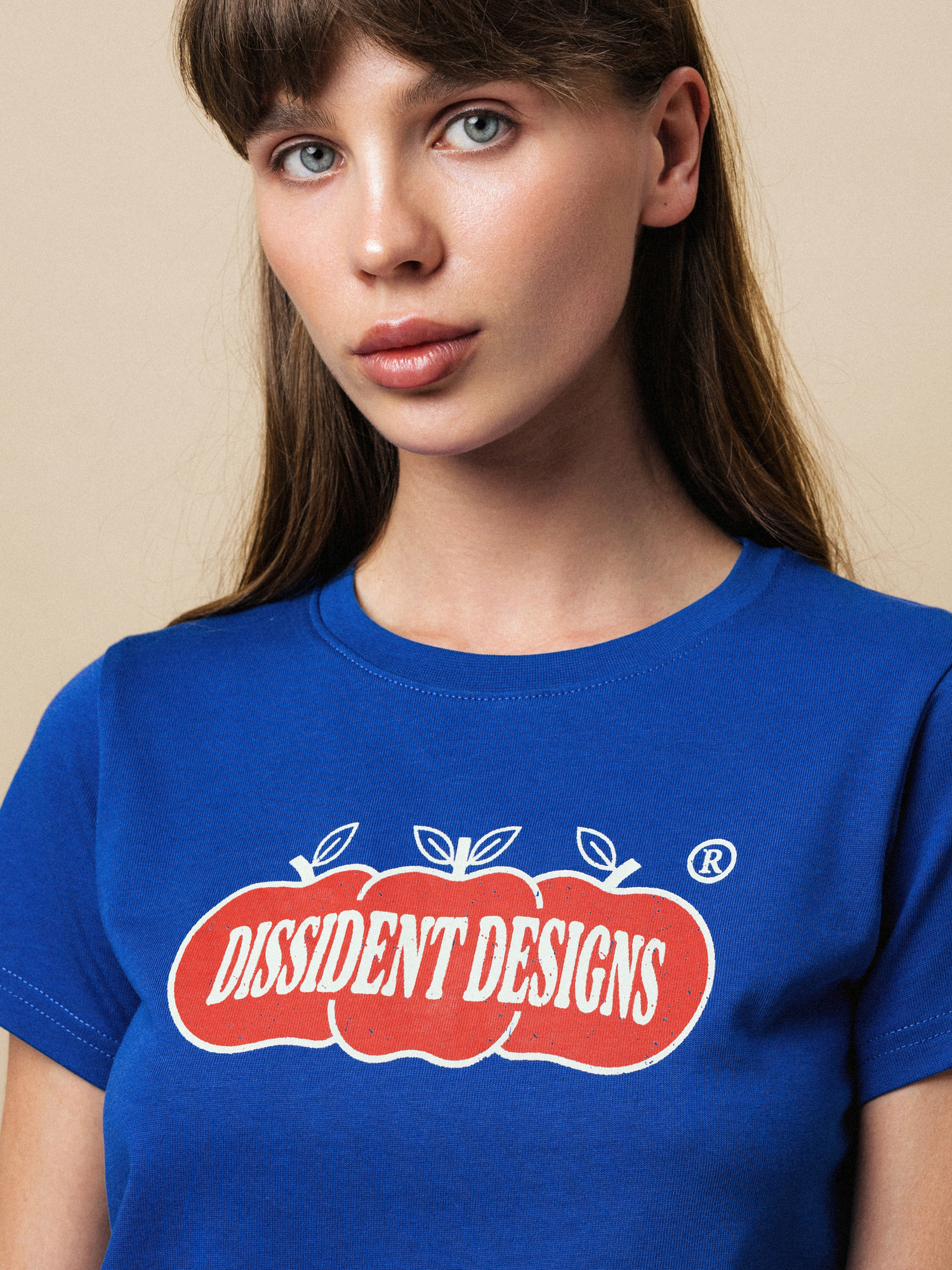 DISSIDENT — Футболка Organic Baby Tee in Blue
