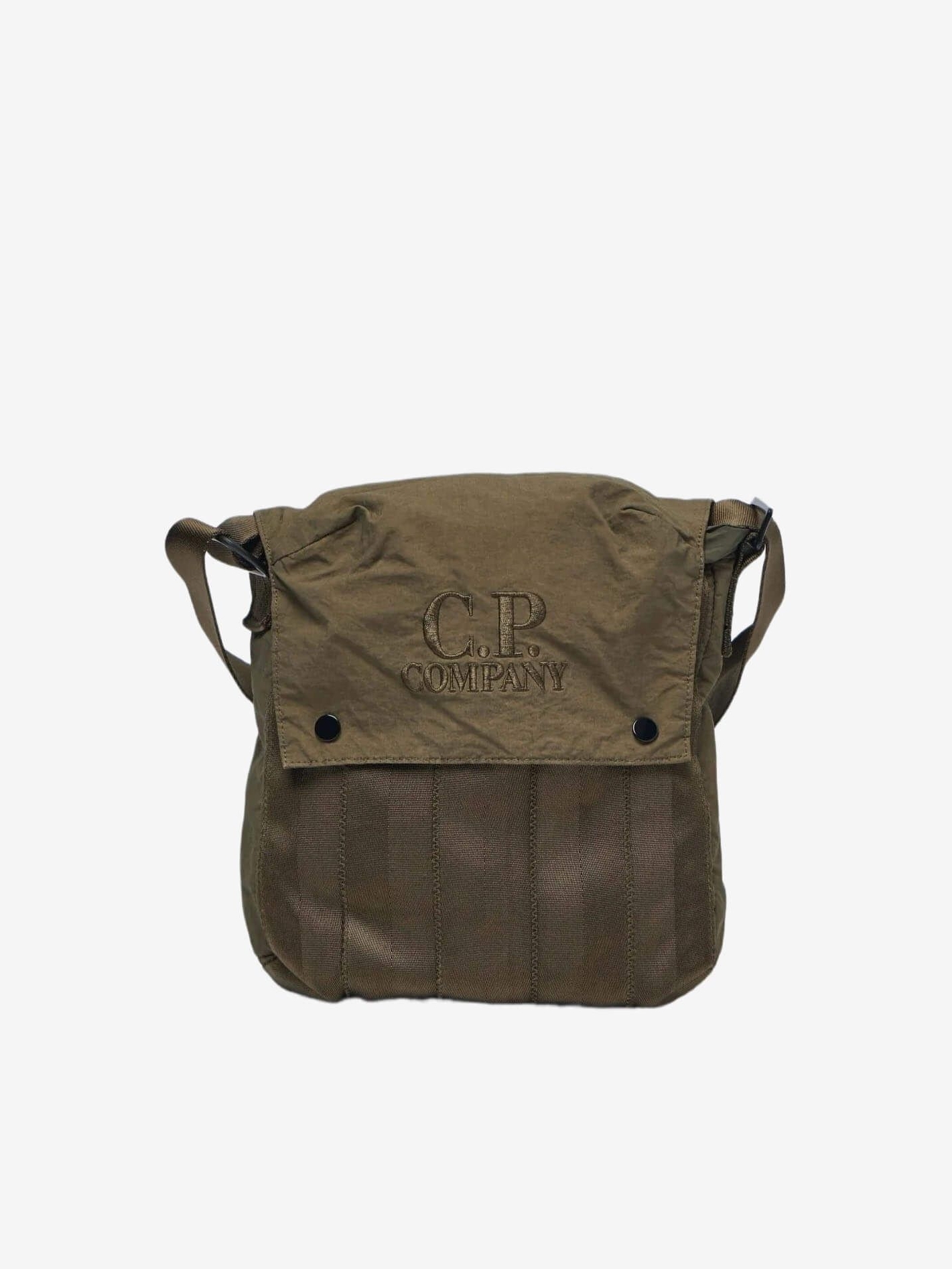 C.P. COMPANY — Сумка Plain Paper Touch Mixed Shoulder Bag Ivy Green