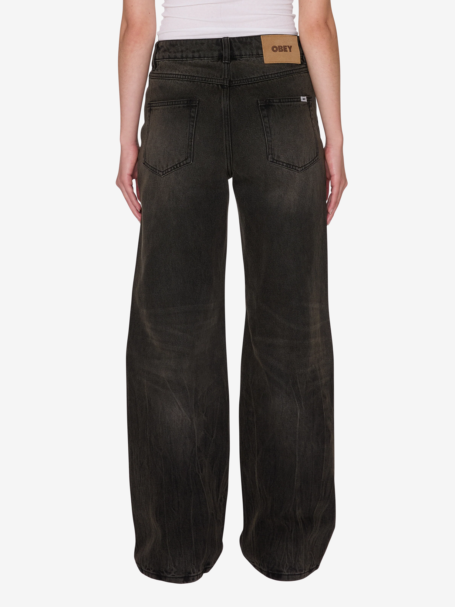 OBEY — Джинсы W Elara 5 Pocket Denim Oil Stained Wash