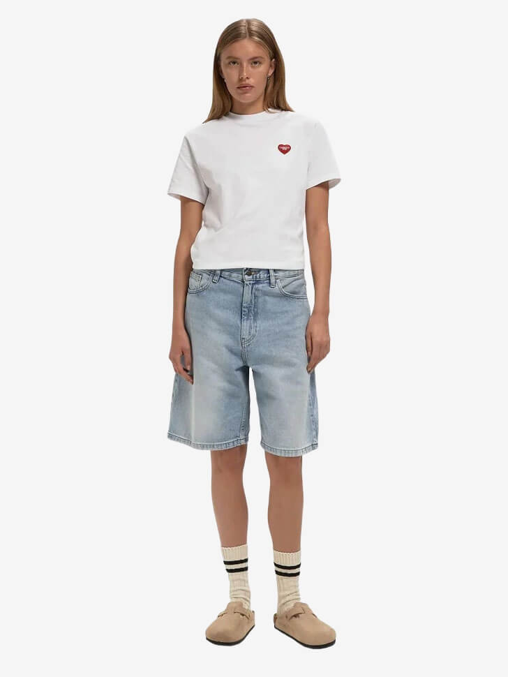 CARHARTT WIP — Шорты W' Brandon Blue (Heavy Worn Bleached)