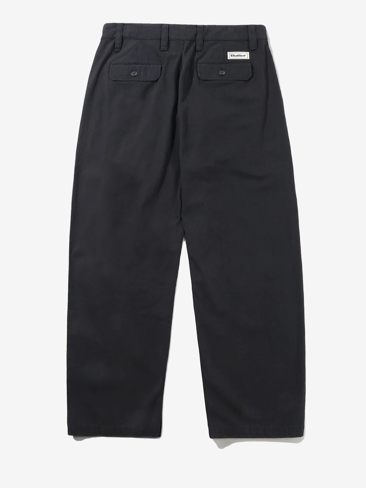 BUTTER GOODS — Штаны Pleated Trousers Washed Black