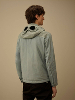 C.P. COMPANY — Овершот Flatt Nylon Mixed Goggle Overshirt Silver Blue