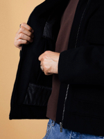 DISSIDENT — Куртка DST Cropped Zipper Coat in Black