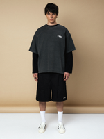 DISSIDENT — Футболка Orientierung Dyed Tee in Asphalt
