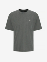 C.P. COMPANY — Футболка 20/1 Jersey Plated Logo Gunmetal