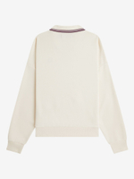 FRED PERRY — Свитшот W Twin Tipped Open Collar Sweathshirt Ecru