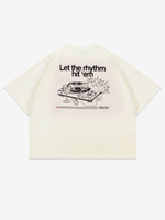 DISSIDENT — Футболка Rhythm Oversized Tee in Milk