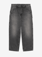 CARHARTT WIP — Джинсы Single Knee Black (Destroy Wash, Splatter)