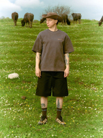 CALLED A GARMENT — Футболка Stout Brown Dyed