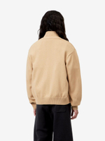 CARHARTT WIP — Свитер вязаный Zip W Kori Sweater Dusty H Brown (Garment Dyed)