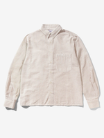 BUTTER GOODS — Рубашка Seersucker Striped Shirt Brown