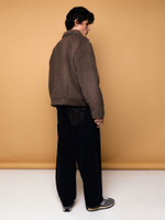 DISSIDENT — Куртка DST Cropped Zipper Coat in Brown