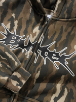 BUTTER GOODS — Худи Nail Logo Zip-Thru Hood Frog Camo