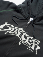 BUTTER GOODS — Худи Drummer Zip-Thru Hood Washed Black