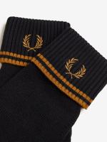 FRED PERRY — Перчатки Twin Tipped Merino Wool Glove Black/Caramel