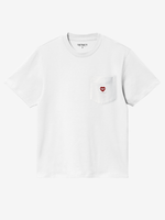 CARHARTT WIP — Футболка W S/S Pocket Small Heart White/Red