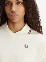 FRED PERRY — Свитшот W Twin Tipped Open Collar Sweathshirt Ecru