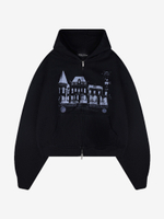 BRÛLER D’AMOUR — Худи Zip Ночной замок/Château de nuit Black