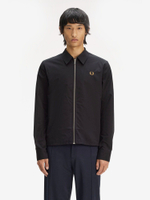 FRED PERRY — Рубашка Poplin Overshirt Black