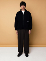 DISSIDENT — Кардиган Stitches Knit Zipper Sweater in Black
