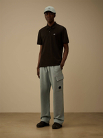 C.P. COMPANY — Поло Stretch Piquet Point Collar Polo Black