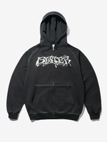 BUTTER GOODS — Худи Drummer Zip-Thru Hood Washed Black