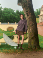 CALLED A GARMENT — Худи Classic CG Hoodie Серо-фиолетовый