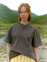 CALLED A GARMENT — Футболка Stout Brown Dyed