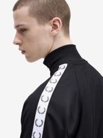 FRED PERRY — Олимпийка Taped Track Carbon Black